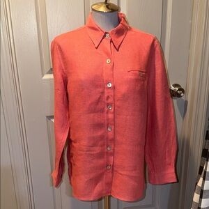 Chico’s Linen Top / Jacket Size 1